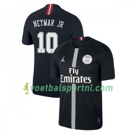 Paris Saint-Germain Neymar JR 10 Jodan Zwart Third Shirt 2018-19